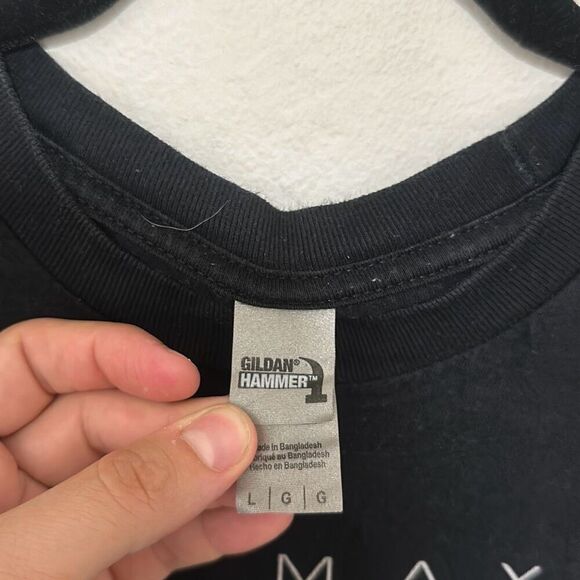 Gildan Hammer Mens Black John Mayer U.S Tour 2022 Cotton T-Shirt Size Large - Picture 4 of 7